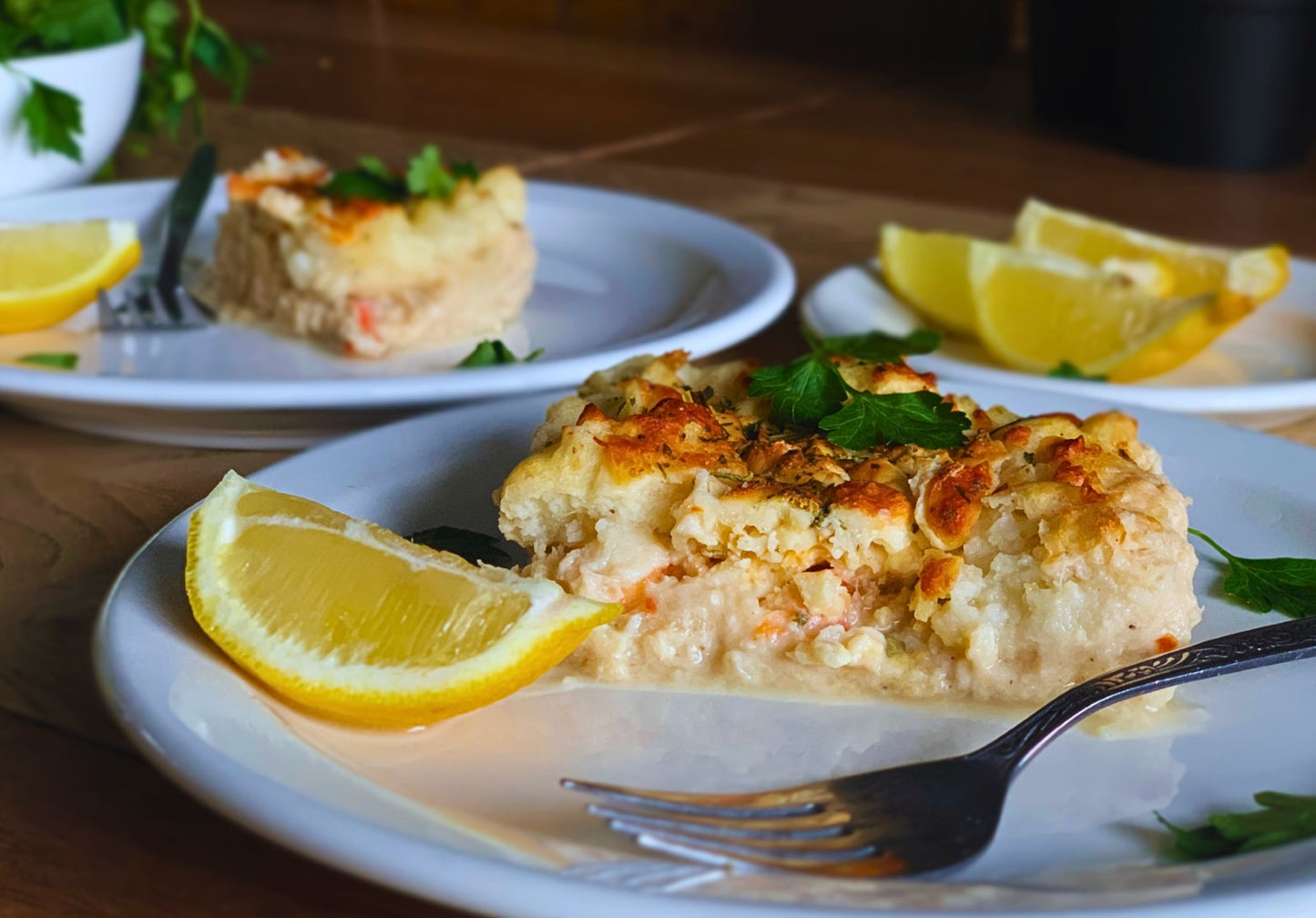 Gratin aux possons et fruits de mer