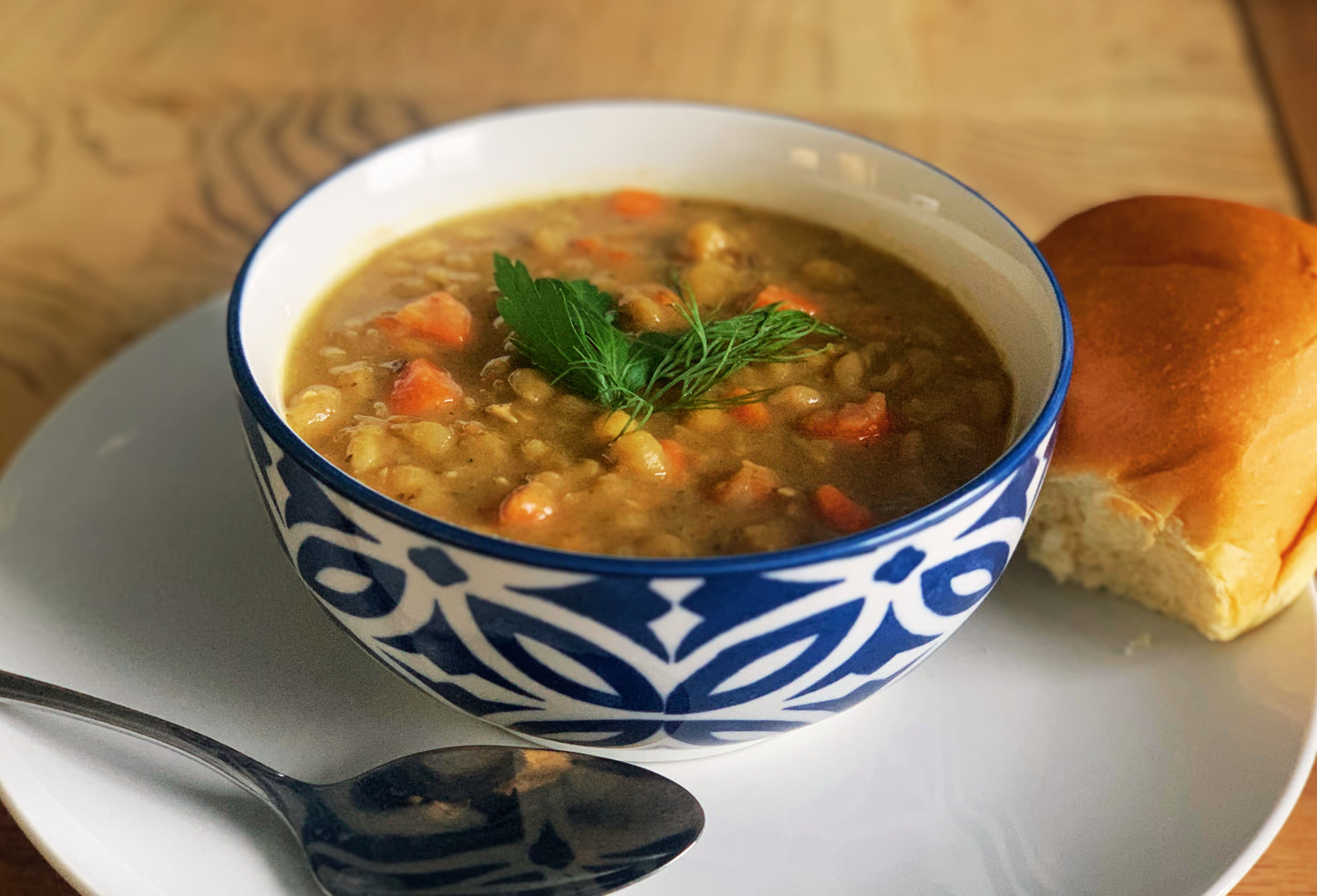 Soupe au pois et lardons (grand)